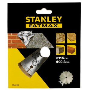 Deimantinis segmentinis diskas sausam ir šlapiam pjovimui Stanley STA38102-XJ; 115x22,23 mm