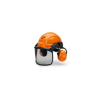 Apsauginis šalmas Stihl Dynamic Ergo; su apsauginiu skydeliu ir ausinėmis