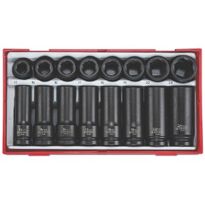 Smūginių sukimo galvučių komplektas Teng Tools TT9120D; 16 vnt.