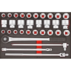 Galvučių komplektas Teng Tools TTESK32; EVA; 32 vnt.