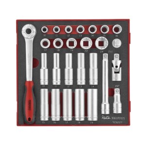 Galvučių komplektas Teng Tools TED1227; EVA; 27 vnt.