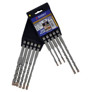 Grąžtų betonui rinkinys Tivoly 10922770002; SDS-plus; 6-14 mm; 10 vnt.