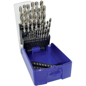 Grąžtų metalui rinkinys Tivoly 11451070017; HSS; 1-13 mm; 25 vnt.
