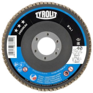 Vėduoklinis šlifavimo diskas Tyrolit; 125 mm; 1 vnt.