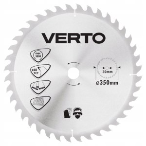 Pjovimo diskas medienai Verto 61H142; 350x30 mm