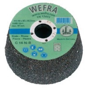 Šlifavimo puodelis Wefra; Ø90-110 mm; C 16 N; P16 