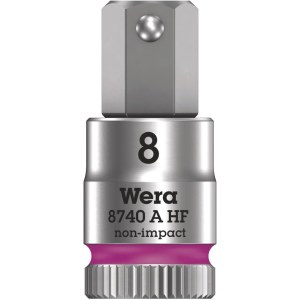 Sukimo galvutė Wera WE05003339001; HEX; 1/4''; 8x28 mm 