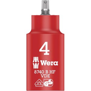 Sukimo galvutė Wera WE05004900001; HEX; VDE; 3/8''; 4x55 mm 