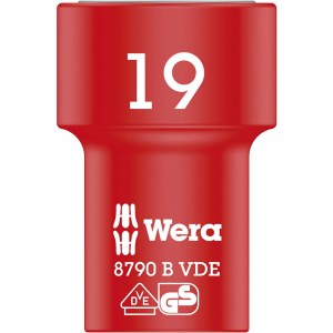 Sukimo galvutė Wera WE05004963001; HEX; VDE; 3/8''; 19x46 mm 