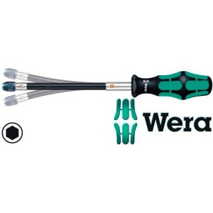 Atsuktuvas Wera WE05028160001; 1/4''; 177 mm lankstus