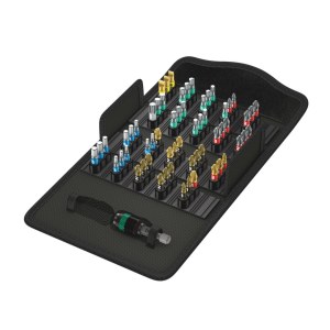 Sukimo antgalių rinkinys Wera Bit-Safe 61 BiTorsion 1; 61 vnt.