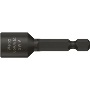 Antgalis galvutei Wera 869/4 M; 1/4''; 9x50 mm; su magnetu