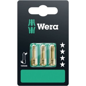 Sukimo antgalis Wera 855/1 TH; PZ1/PZ2/PZ3; 25 mm; 3  vnt.; blisteryje