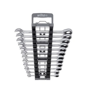 Terkšlinių veržliarakčių rinkinys Wiha W44665; 8-19 mm; 12 vnt.
