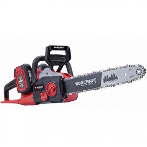 Grandininis pjūklas Worcraft CGCS40LIBA; 2x20 V; 40 cm; 2x4,0 Ah akum.