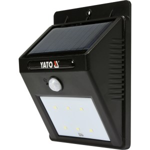 Šviestuvas su saulės baterija Yato YT-81856; LED; Tvirtinimas prie sienos
