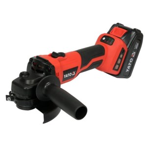 Akumuliatorinis kampinis šlifuoklis Yato YT-828295; 18 V; 2x4,0 Ah akum.