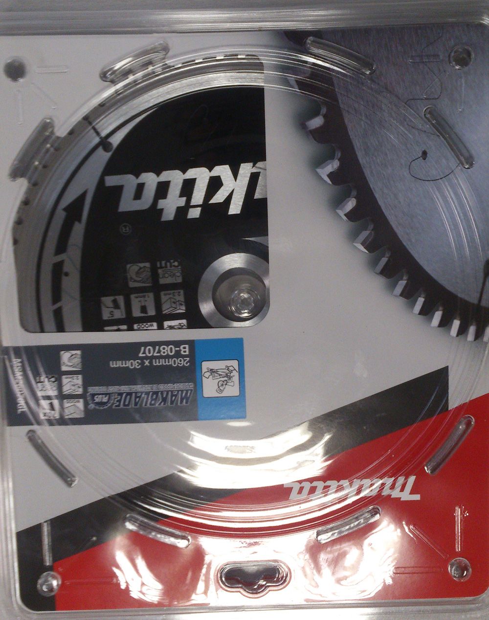 Pjovimo diskas medienai Makita MAKBLADE PLUS; 260x2,3x30,0 mm; Z70; 5°  