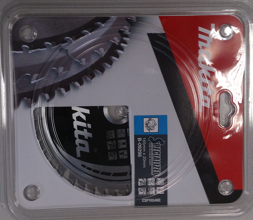 Pjovimo diskas medienai Makita; 165x1,6x20,0 mm; Z48; 8°  