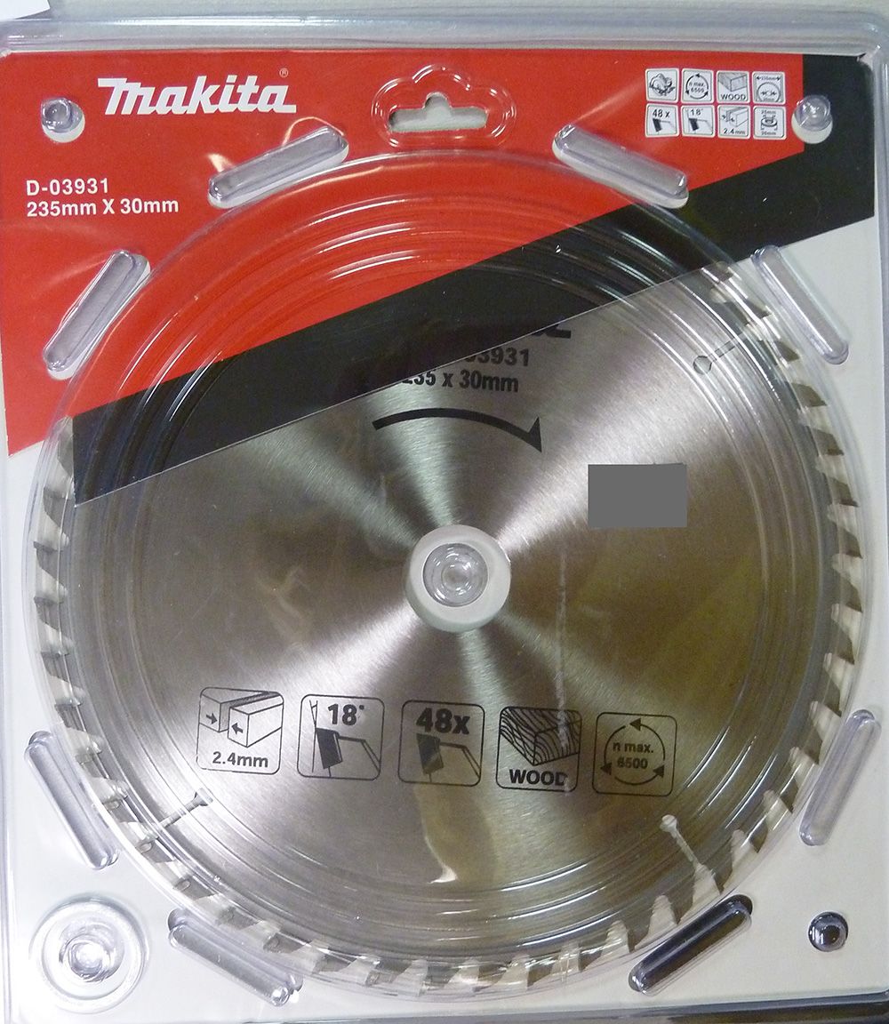 Pjovimo diskas medienai Makita; 235x2,4x30,0 mm; Z48; 18°  
