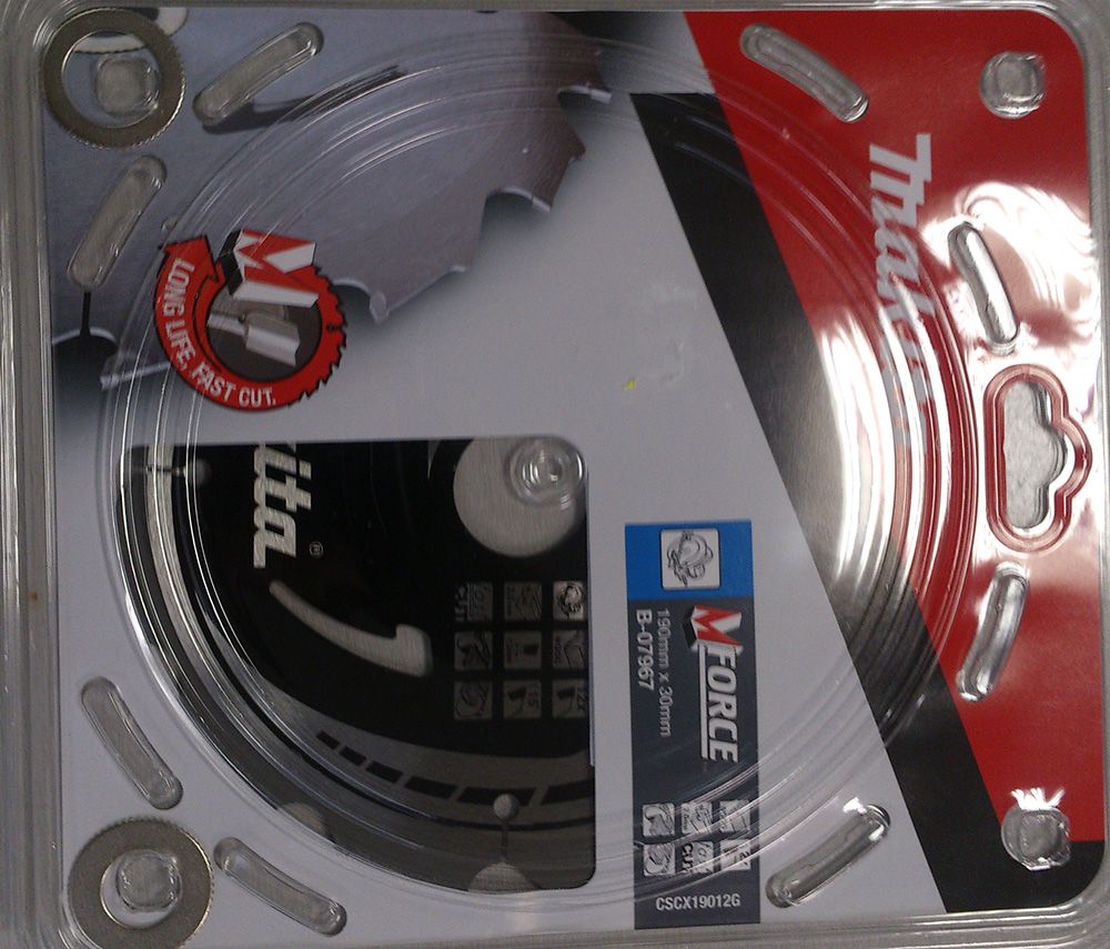 Pjovimo diskas medienai Makita MFORCE; 190x2x30,0 mm; Z12; 15°  