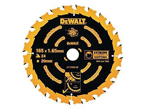 Pjovimo diskas medienai DeWalt; 165x1,65x20,0 mm; Z24; 18° 