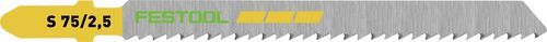 Pjūkleliai siaurapjūkliui Festool; 75 mm; 2,5 mm; 25 vnt.
