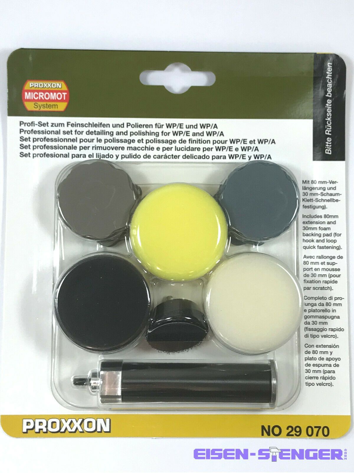 Rinkinys šlifavimui ir poliravimui Proxxon 29070