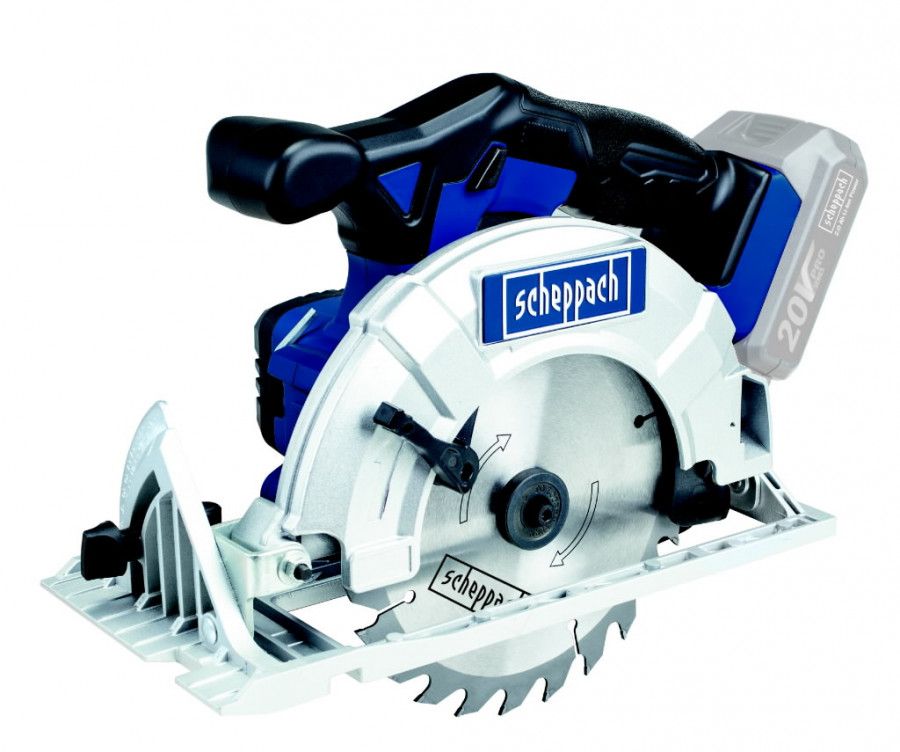 Akumuliatorinis diskinis pjūklas Scheppach CCS165-20ProS; 20 V (be akumuliatoriaus ir...