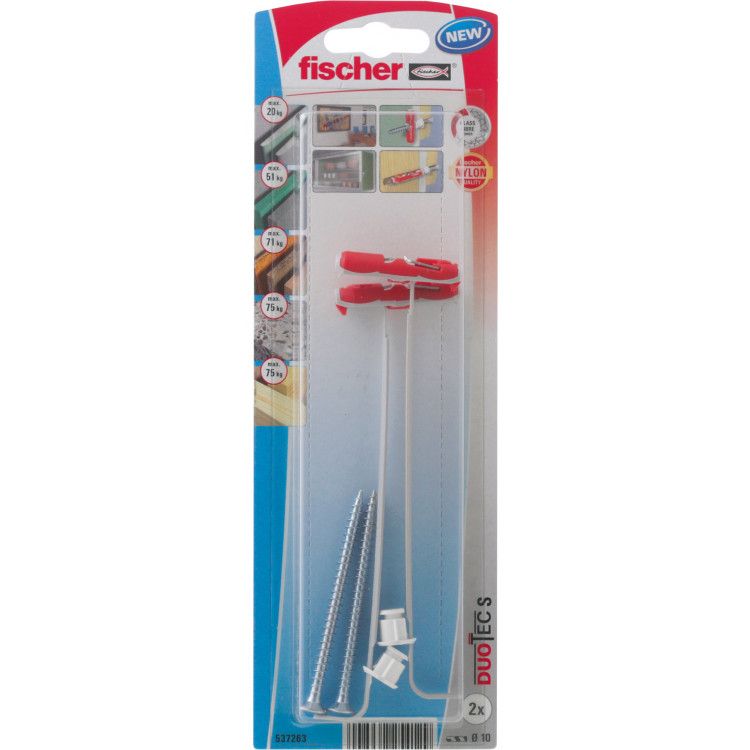 Kaištis Fischer 10 S K NV; 2 vnt.