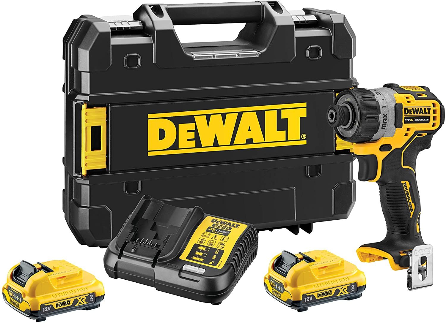 Suktuvas-gręžtuvas DeWalt DCF601D2-QW; 12 V; 2x2,0 Ah akum.