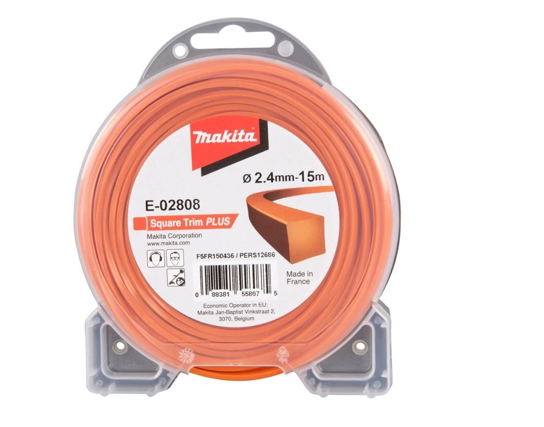 Pjovimo gija Makita; 2,4 mm/15 m; kvadratinė