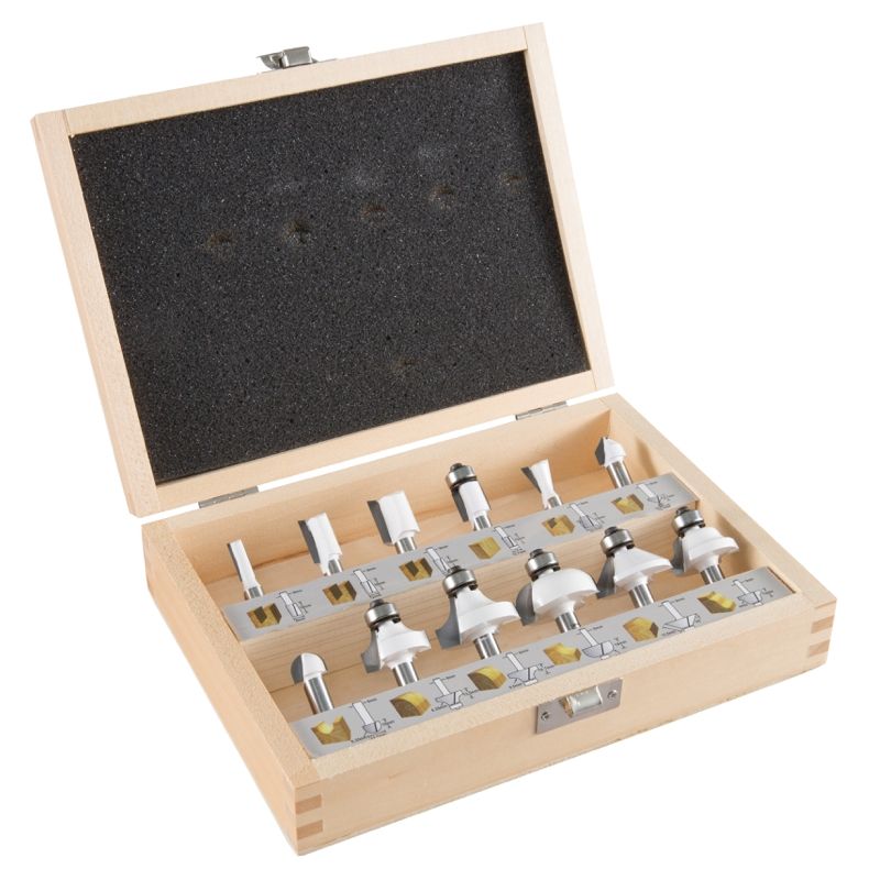 Frezų rinkinys Makita D-57065; 6 mm; 12 vnt.