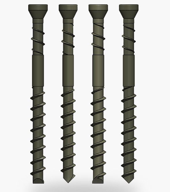 Medvaržtis 345748; T15; A2; 60x4,2 mm; 350 vnt.