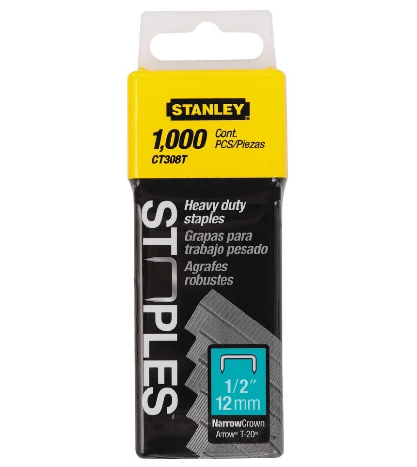 Kabės Stanley; 10 mm; 1000 vnt., tipas CT300