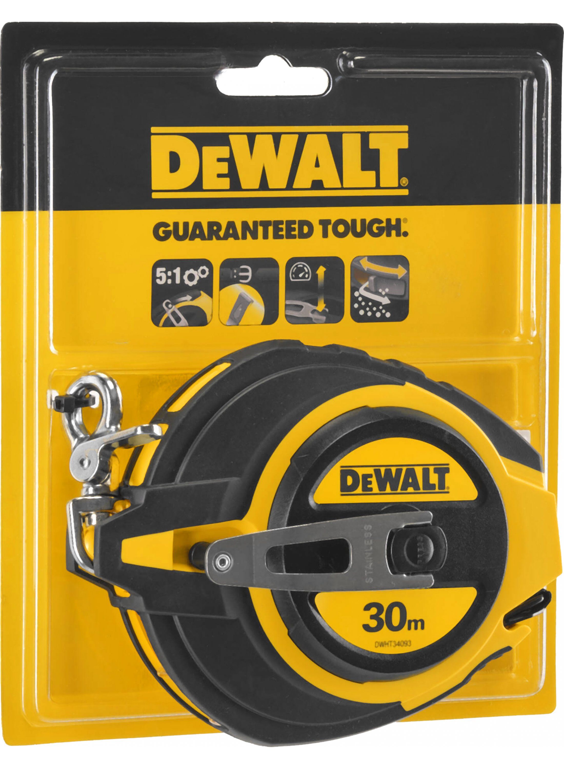 Matavimo ruletė DeWalt DWHT0-34093; 30 m