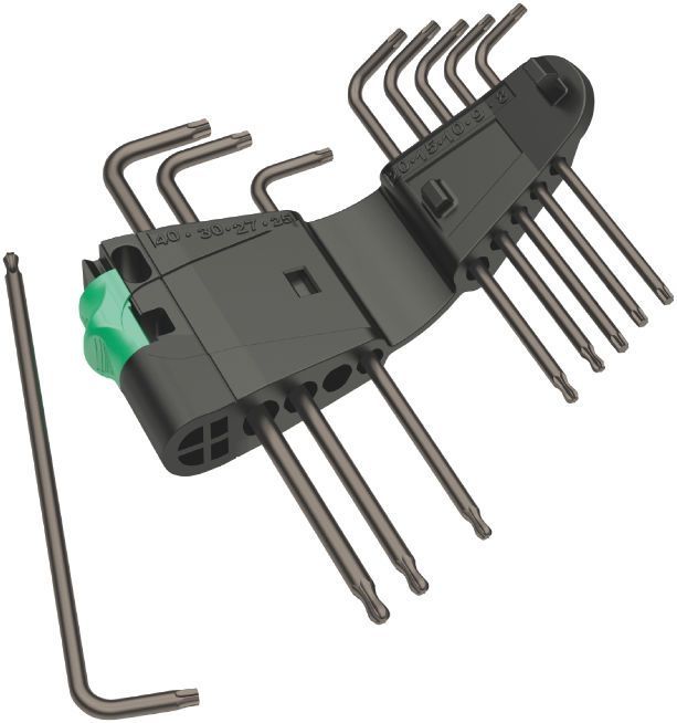 Šešiakampių raktų rinkinys Wera 967/9; TX8-TX40 mm; 9 vnt.