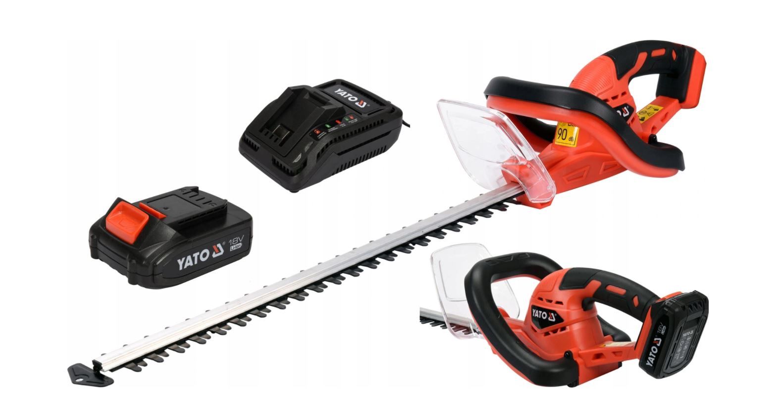 Gyvatvorių žirklės Yato YT-82832; 18 V; 1x2,0 Ah; 56 cm ilgio; akumuliatorinės