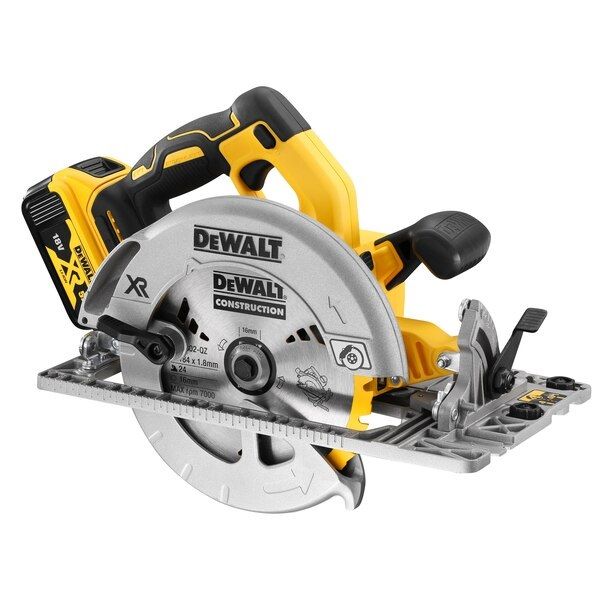 Akumuliatorinis diskinis pjūklas DeWalt DCS572NT-XJ; 18 V; (be akumuliatoriaus ir pakrovėjo)