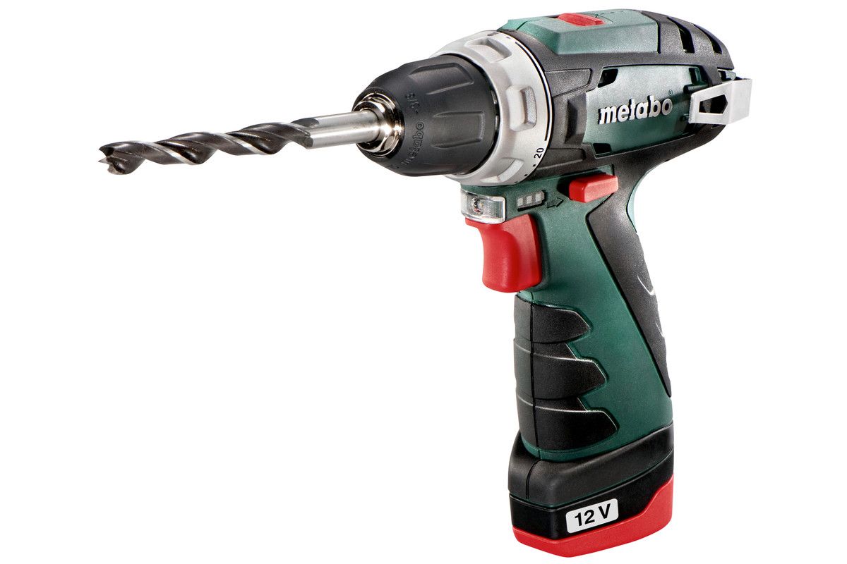Suktuvas-gręžtuvas Metabo POWERMAXX BS BASIC; 12 V; 2x2,0 Ah akum.