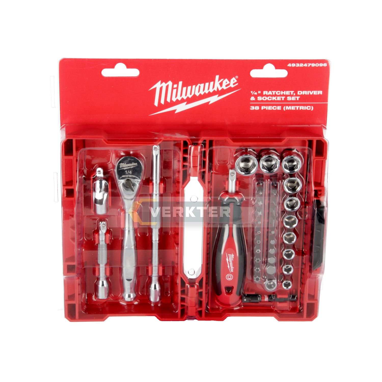 Sukimo antgalių rinkinys Milwaukee 4932479096; 38 vnt.