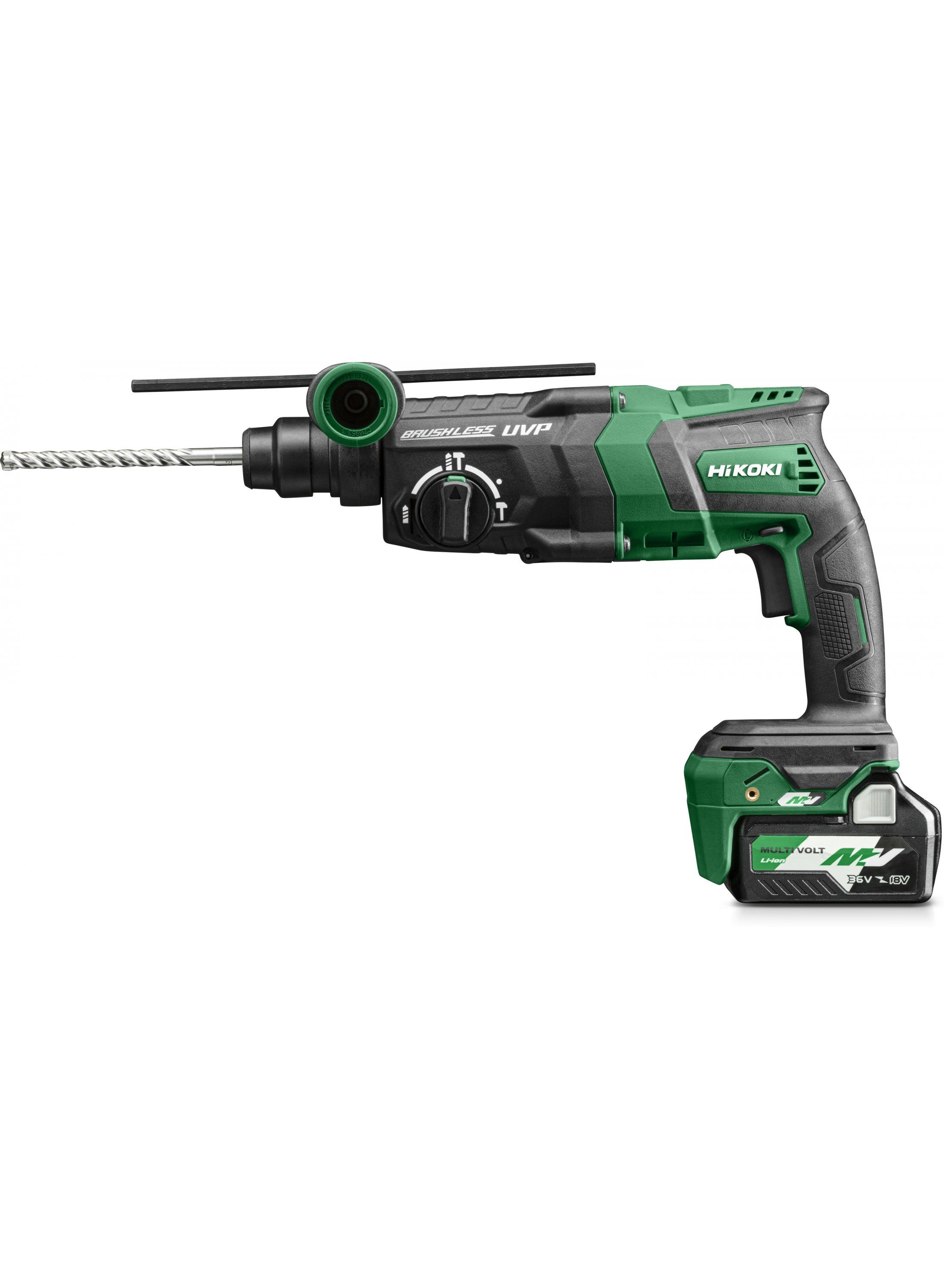 Perforatorius Hikoki DH36DPEWEZ; 36 V; 3,2 J; SDS-plus; 2x2,5 Ah akum.