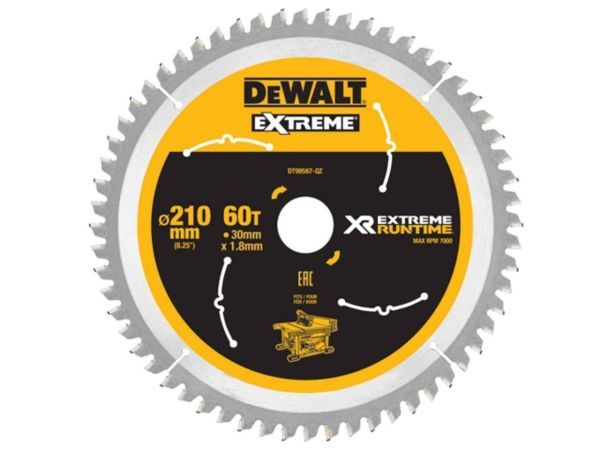 Pjovimo diskas medienai DeWalt CSB DT99567; 210x30 mm; 60T