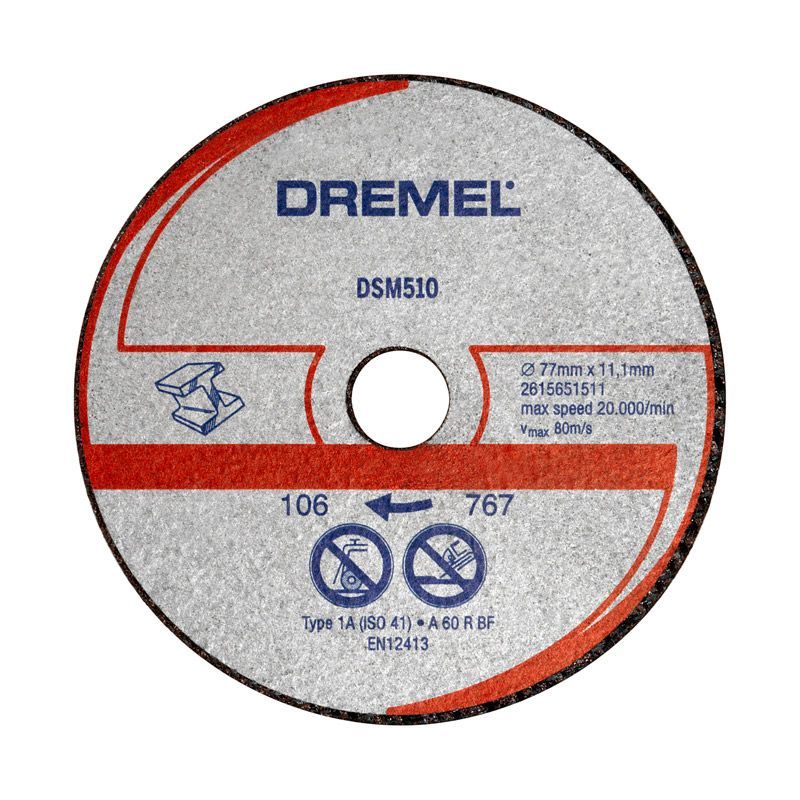 Pjovimo diskas metalui Dremel 2615S510JB; 77 mm 