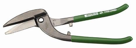 Skardos kirpimo žirklės Freund Pelikan; HRC 56;  300 mm; kairinės