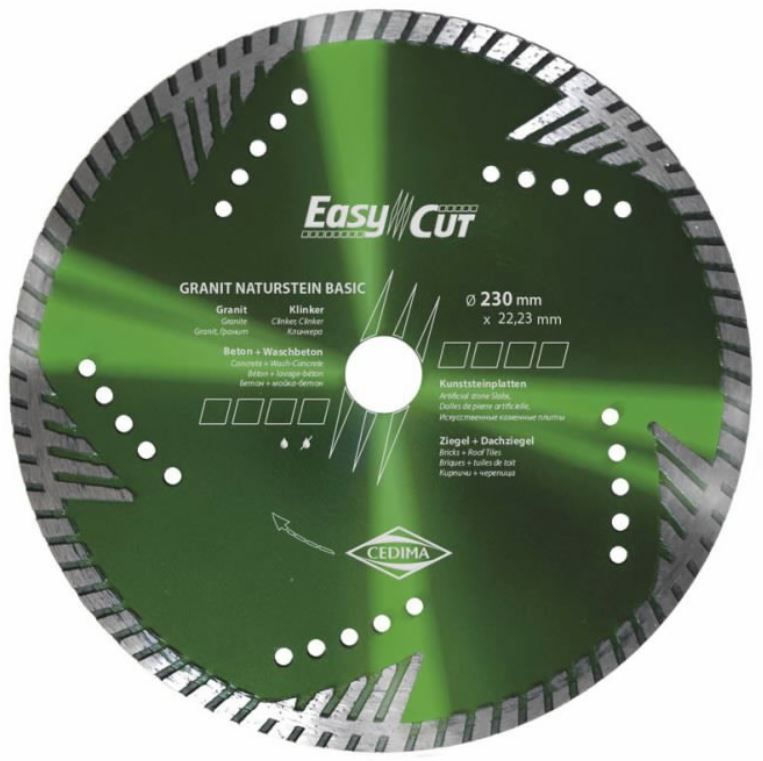 Deimantinis pjovimo diskas Cedima Granit Naturstein Basic; 125 mm 