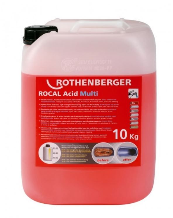 Nukalkinimo priemonė Rothenberger ROCAL ACID Multi; 10 kg  