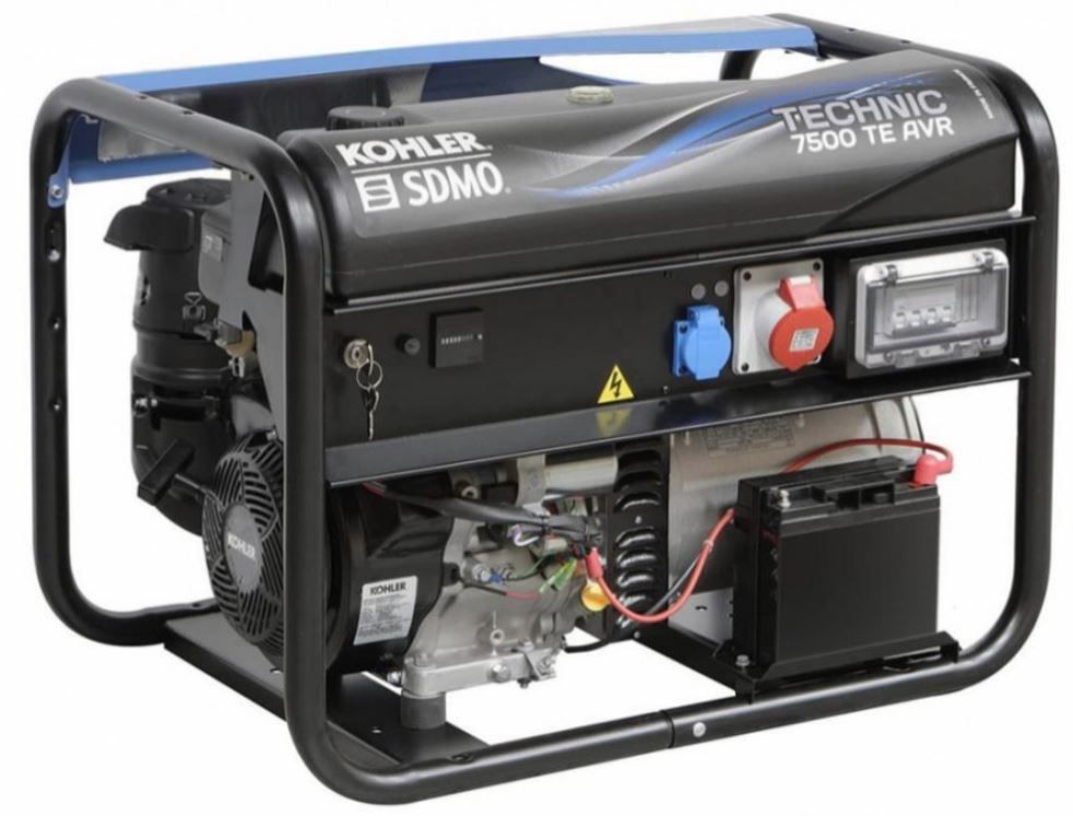 Generatorius SDMO TECHNIC 7500 TE AVR C5; 6,5 kW; benzininis