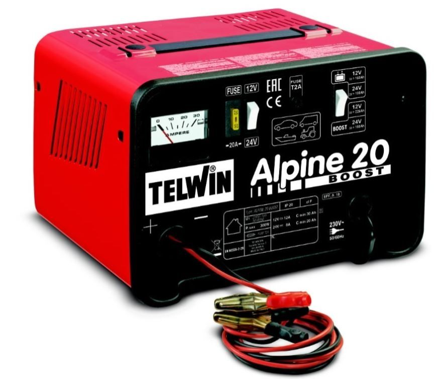 Automobilių akumuliatorių pakrovėjas Telwin ALPINE 20 BOOST; 12-24 V  