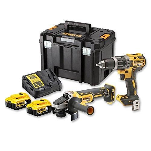 Įrankių rinkinys DeWalt DCK2080P2T-QW (DCD796 + DCG405); 18 V; 2x5,0 Ah akum.